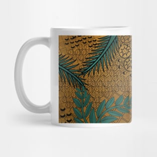 Zentangle Gold and Green Mug